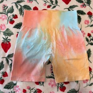 Tie-Dye Workout Shorts